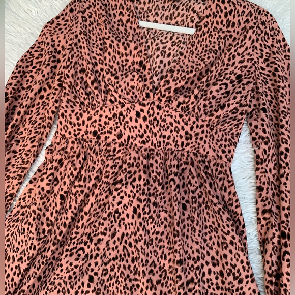 PrettyLittleThing Pink Leopard Dress - Picture 2 of 7